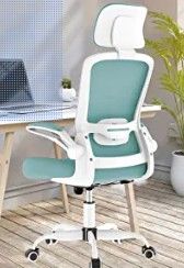 Photo 1 of Mimoglad Office Chair, High Back Ergonomic Desk Chair with Adjustable Lumbar Support and Headrest, Swivel Task Chair with flip-up Armrests for Guitar Playing, 5 Years Warranty
