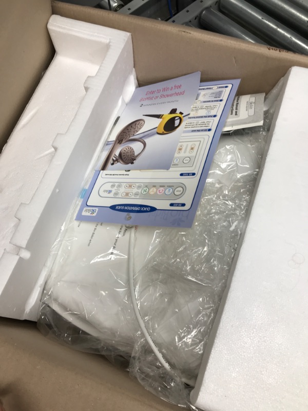 Photo 3 of ***MISSING COMPONENTS*** Bio Bidet by Bemis BB-1000W Supreme Warm Water Bidet Toilet Seat, Elongated, White BB-1000 Wireless Remote Elongated