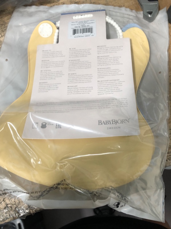 Photo 1 of BabyBjorn BABYBJORN Baby Bib - 2pk - Yellow/Powder Blue