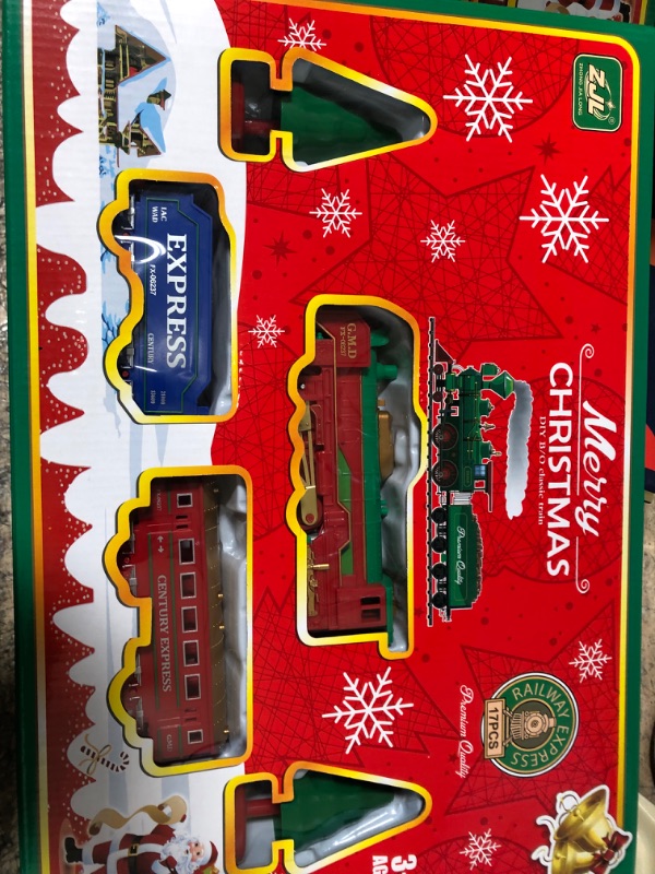 Photo 1 of NextPro Toy Train Set, Vintage Train Toy Christams Tree Train Track Toys with Lights for Kids, Toddlers Aged 3 4 5 6+ Year Old Kids
