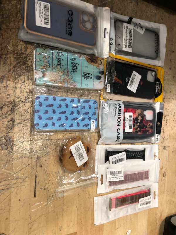 Photo 1 of miscellaneous bundle of phones cases and other electrical goods