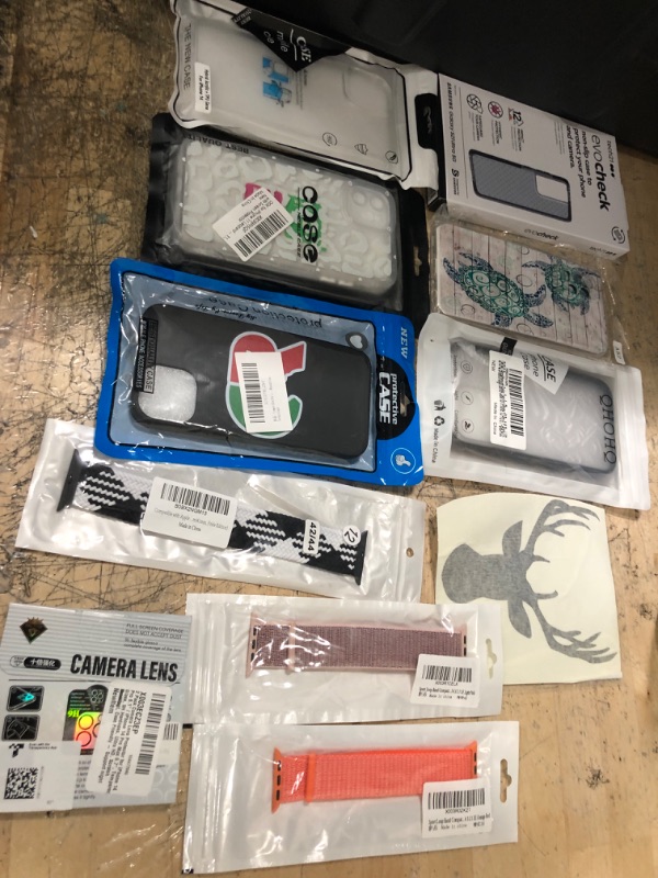 Photo 1 of miscellaneous bundle of phones cases and other electrical goods