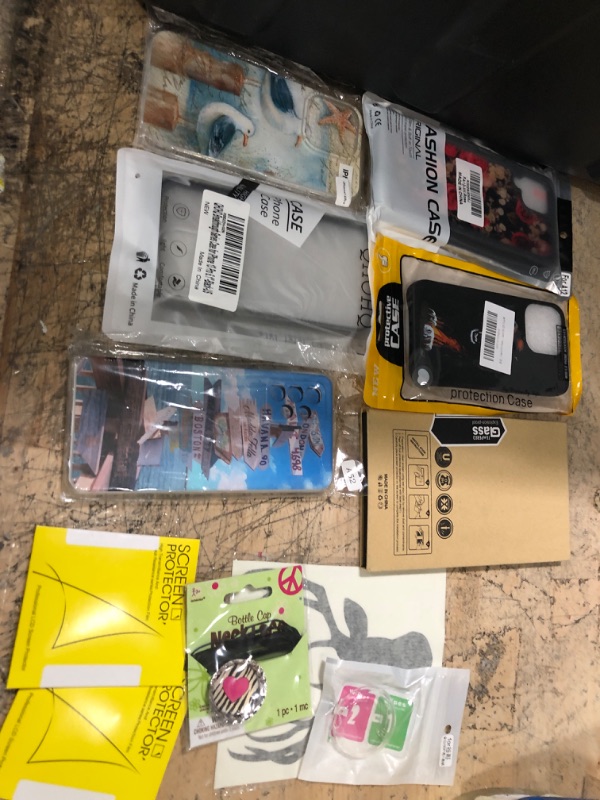 Photo 1 of miscellaneous bundle of phones cases and other electrical goods