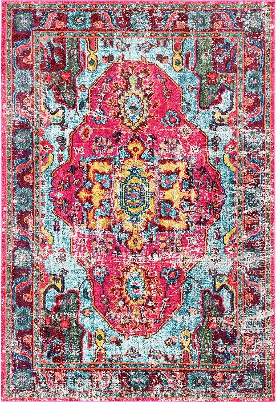 Photo 3 of (LIKE NEW) nuLOOM Corbett Vintage Bohemian Area Rug, 10ftx14 Multi
