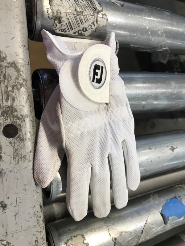 Photo 2 of FootJoy Women's StaCooler Golf Gloves (White) Pearl Small Left