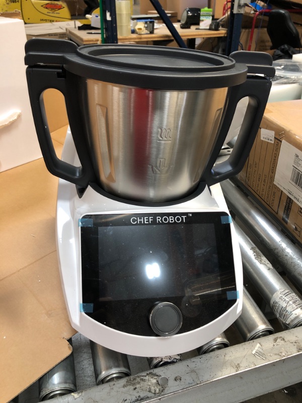 Photo 2 of ChefRobot Smart Food Processor, All-In-One Multicooker and Cooking Robot with Guided Recipes, WiFi Built-In Self-cleaning, Slow Cooker, Chopper, Steamer, Juicer, Blender, Boil, Sous-Vide, Knead, Weigh
