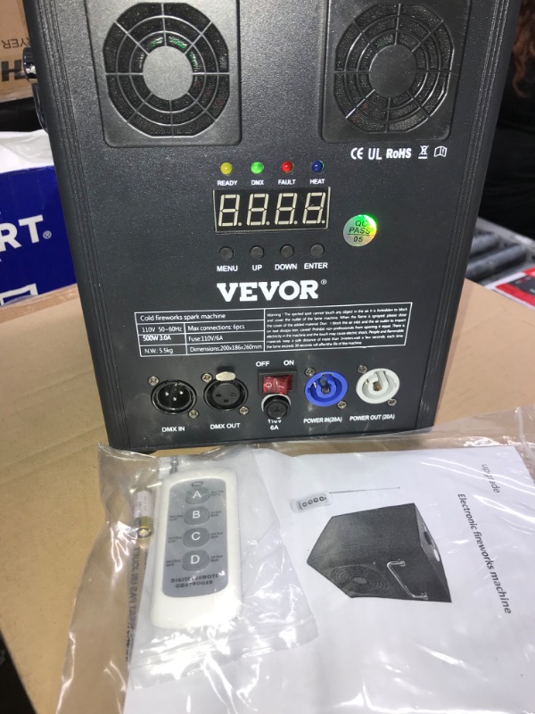 Photo 10 of **SEE NOTES**
VEVOR Stage Equipment Special Effect Machine, 500W Stage Lighting Effect Machine with Wireless Remote Control, Smart DMX Control Stage Equipment Beautiful Showing Machine for Wedding, Musical Show, DJ
