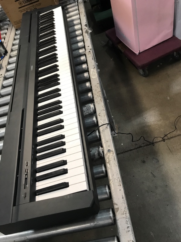Photo 2 of **DAMAGED**
YAMAHA P71 88-Key Weighted Action Digital Piano with Sustain Pedal and Power Supply (Amazon-Exclusive) P71 Black Digital Piano