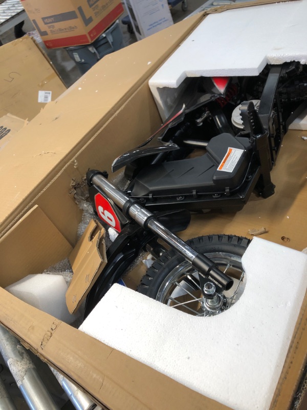 Photo 2 of **** tested - powers on **** Hiboy DK1 36V Electric Dirt Bike,300W Electric Motorcycle - Up to 15.5MPH & 13.7 Miles Long-Range,3-Speed Modes Motorcycle for Kids Ages 3-10 Red