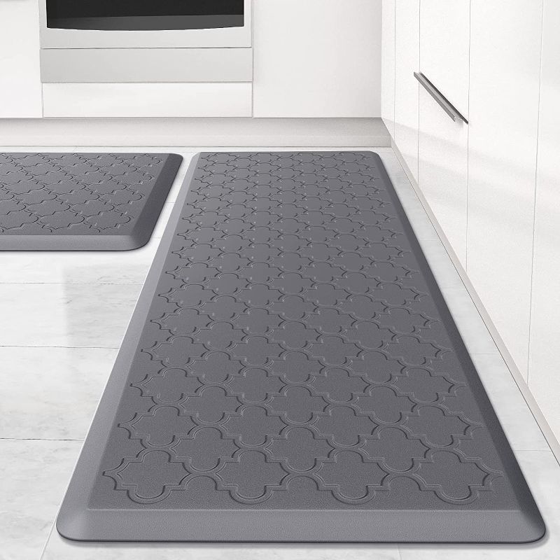 Photo 1 of *SIMILAR NOT EXACT ITEM* *ONLY 1 MAT* Kitchen Mat [1 PCS] Cushioned Anti-Fatigue Floor Mat, Waterproof Non-Skid Ergonomic Comfort Foam Rugs, Standing Mat for Kitchen, Floor,Office, Sink, Laundry