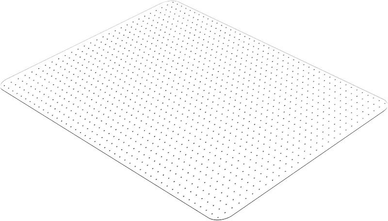 Photo 1 of  Chair Mat for Carpeted Floors, 48” x 36” Transparent Thick Office Floor Mats for Low Pile Carpet Floors
