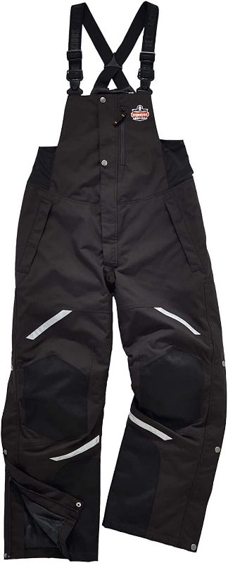 Photo 1 of Ergodyne N-Ferno 6471 Heavy Duty Insulated Bib Overalls, Winter Workwear, 3M Thinsulate, Removable Knee/Shin Pads
