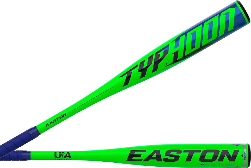 Photo 1 of 
Easton TYPHOON USA Baseball Bat | -12 | 1 Pc. Aluminum | 2 1/4 Barrel
Style:Green / Blue
Configuration:30" / 18oz