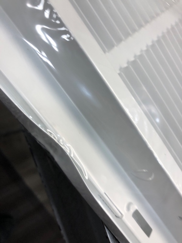 Photo 3 of 12"W x 12"H [Duct Opening Measurements] Steel Return Air Filter Grille [Fixed Hinged] for 1-inch Filters, Vent Cover Grill for Sidewall and Ceiling, White, Outer Dimensions: 14 5/8"W X 14 5/8"H Duct Opening Size: 12"x12"