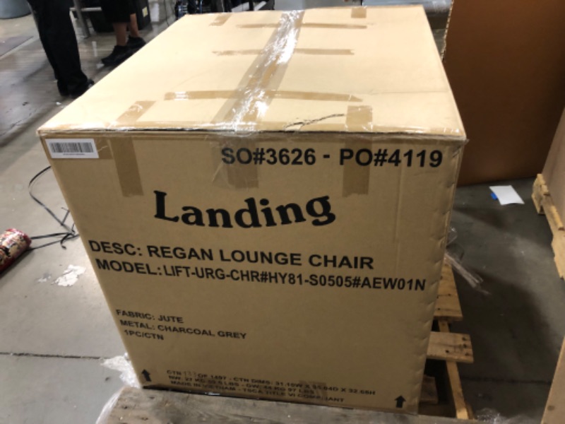 Photo 1 of **GENERAL POST**
LANDING REGAN LOUNGE CHAIR JUTE