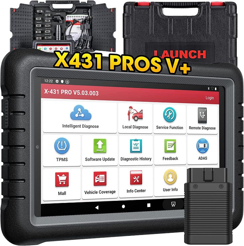 Photo 1 of LAUNCH X431 PROS V+ 2023: Bi-Directional Scan Tool Same as X431 V+, ECU Coding, OE-Level Full System Diagnostic Scanner with 31 Resets, AutoAuth for FCA SGW, 2 Years Free Update
