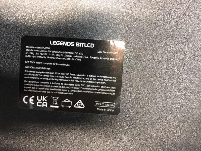 Photo 5 of Legends BitLCD Marquee, USB Connection, Arcade Games, Classic Retro Video Games, Arcade & Console Games, Action Fighting Puzzle Sports & More, Home Arcade