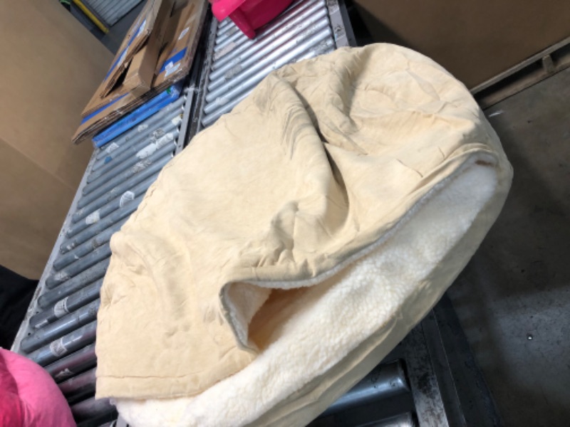 Photo 1 of **used**
34in round beige pet bed with cover