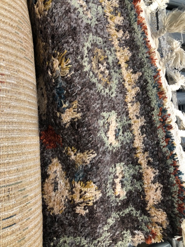 Photo 1 of **USED**
nuLOOM Rosemarie Southwestern Moroccan Shag Runner Rug, 2' 6" x 10', Grey


