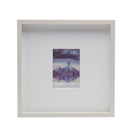 Photo 1 of **DAMAGED & LOOSE FRAME**
White Matted Gallery Square Frame, 5 X 7
