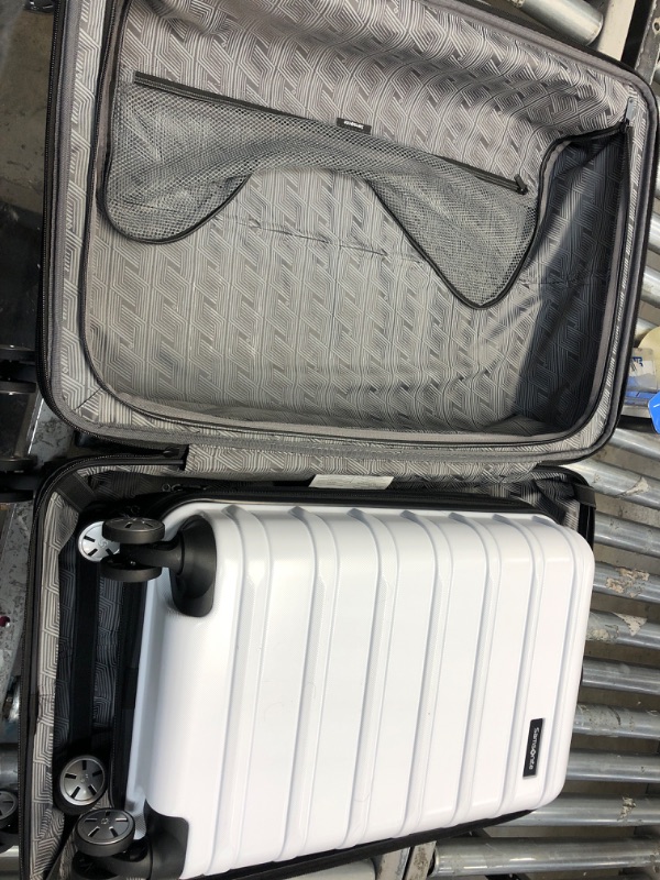 Photo 3 of *Artcitic Silver Color/White* Samsonite Omni 2 Hardside Expandable Luggage with Spinner Wheels, 2-Piece Set (20/24), Artic Silver
