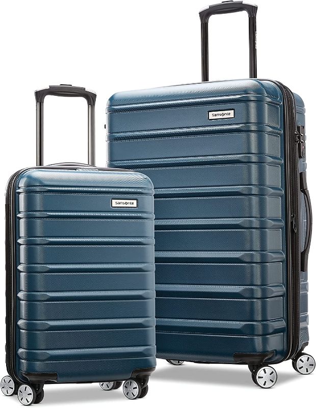 Photo 1 of *Artcitic Silver Color/White* Samsonite Omni 2 Hardside Expandable Luggage with Spinner Wheels, 2-Piece Set (20/24), Artic Silver
