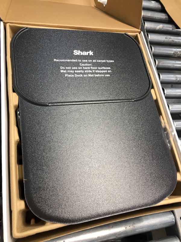 Photo 7 of *Powers On* Shark RV912S EZ Robot Vacuum with Self-Empty Base, Bagless, Row-by-Row Cleaning, Perfect for Pet Hair, Compatible with Alexa, Wi-Fi, Dark Gray EZ Robot + 30 Day Capacity