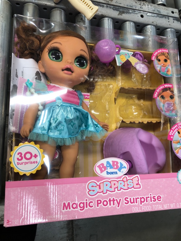 Photo 2 of BABY born Surprise Magic Potty Surprise Green Eyes – Doll Pees Glitter & Poops Surprise Charms