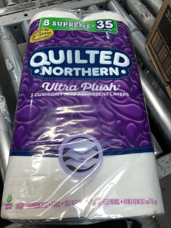 Photo 2 of 3 OF- Quilted Northern Ultra Plush Supreme Toilet Paper, 8 Count (Pack of 3)