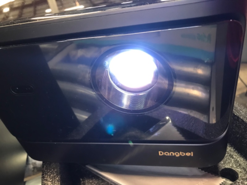 Photo 5 of **DAMAGE CRACK SEE PHOTOS** Dangbei Mars Pro 4K Projector, 3200 ANSI Lumens DLP Projector with Android 4GB+128G, 2 * 10W HiFi Speakers, Auto Keystone Auto Focus HDR10 Home Theater