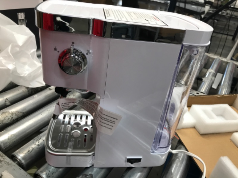 Photo 3 of (PARTS ONLY)Gevi Espresso Machine 20 Bar Fast Heating Automatic White Espresso Machine with Milk Frother Cappuccino Maker for Espresso, Latte, Macchiato, 1.2L Water Tank, 1350W, White