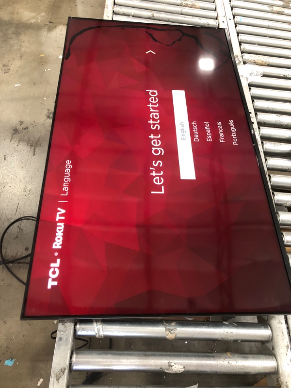 Photo 2 of **MINOR DAMAGE REVIEW PHOTOS** TCL 55" Class 5-Series 4K UHD QLED Dolby Vision & Atmos, VRR, AMD FreeSync, Smart Roku TV - 55S555 (2022 Model)