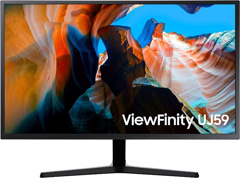 Photo 1 of SAMSUNG UJ59 Series 32-Inch 4K UHD (3840x2160) Computer Monitor, HDMI, Display Port, Eye Saver/Flicker Free Mode, FreeSync (LU32J590UQNXZA)
