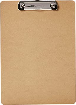 Photo 1 of Standard A4 Letter Size Clipboard, 9" x 12.5" Clipboard, Clip Boards 8.5x11 Inch Paper, Clip Boards with 6" Metal Clip, Wood Clipboards, Hardboard Clip Board, Clipboards Bulk (3 pck)
