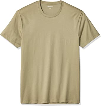 Photo 1 of Goodthreads Men's Slim-Fit Short-Sleeve Cotton Crewneck T-Shirt Medium Light Military Green No Pocket SIZE M