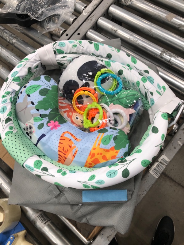 Photo 2 of (*USED STOCK PICTURES AS REFERENCE *)4-in-1 Baby Gym Activity Play Mat & Ball Pit, with High Contrast Toys & Self-Discovery Mirror & Tummy Time Pillow for Sensory and Motor Skill Development 