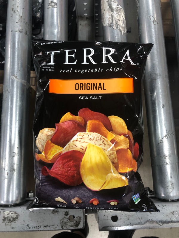 Photo 2 of **expired mar-14-2023**
Terra Chips Exotic Vegetable Chips - Original - Case of 12 - 6.8 Oz. (2674084)
