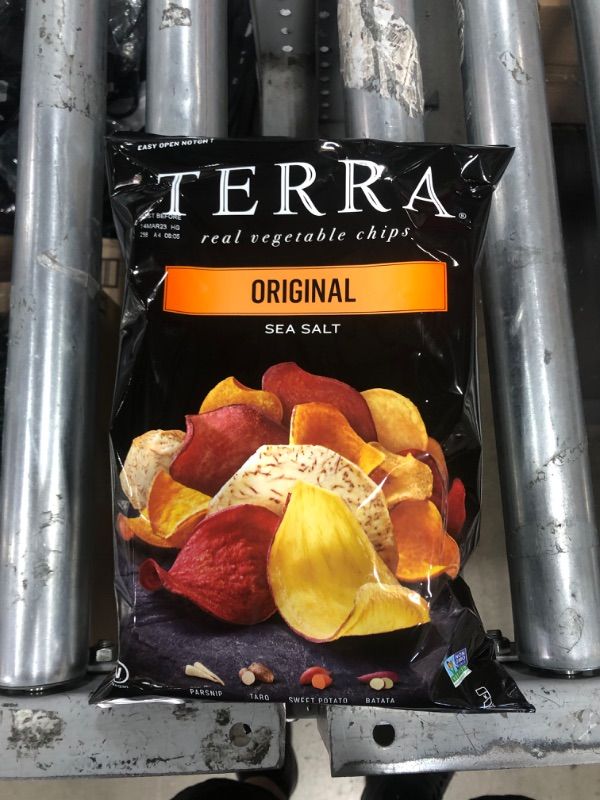 Photo 2 of **expired mar-14-2023**
Terra Vegetable Chips, Original with Sea Salt, 6.8 oz. (Pack of 12)

