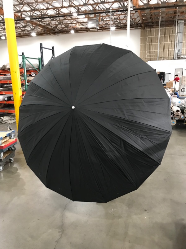 Photo 2 of Fotodiox Pro 16-Rib, 72" Black and Silver Reflective Parabolic Umbrella with Neutral White Diffusion Cover