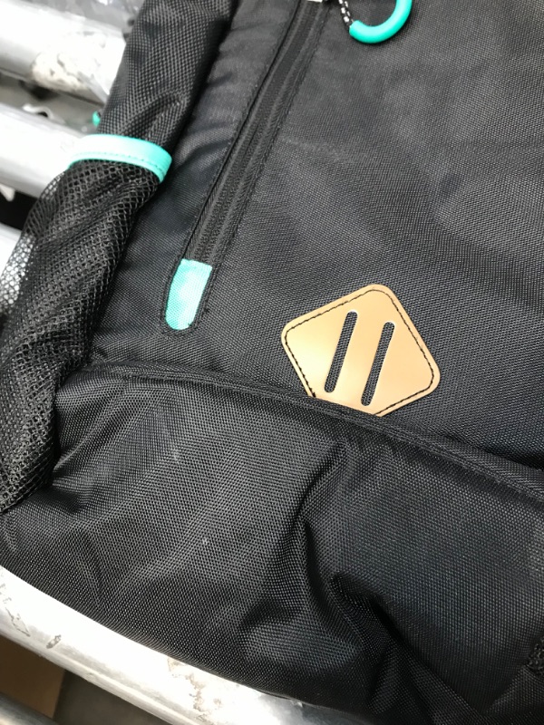 Photo 7 of **DAMAGED**Columbia Carson Pass Backpack Diaper Bag - Black Large Diaper Bag with Multiple Organizer Pockets and Thermal Bottle Pocket with Therma-Flect Radiant Barrier
**TORN AT THE TOP**