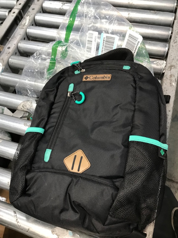 Photo 4 of **DAMAGED**Columbia Carson Pass Backpack Diaper Bag - Black Large Diaper Bag with Multiple Organizer Pockets and Thermal Bottle Pocket with Therma-Flect Radiant Barrier
**TORN AT THE TOP**