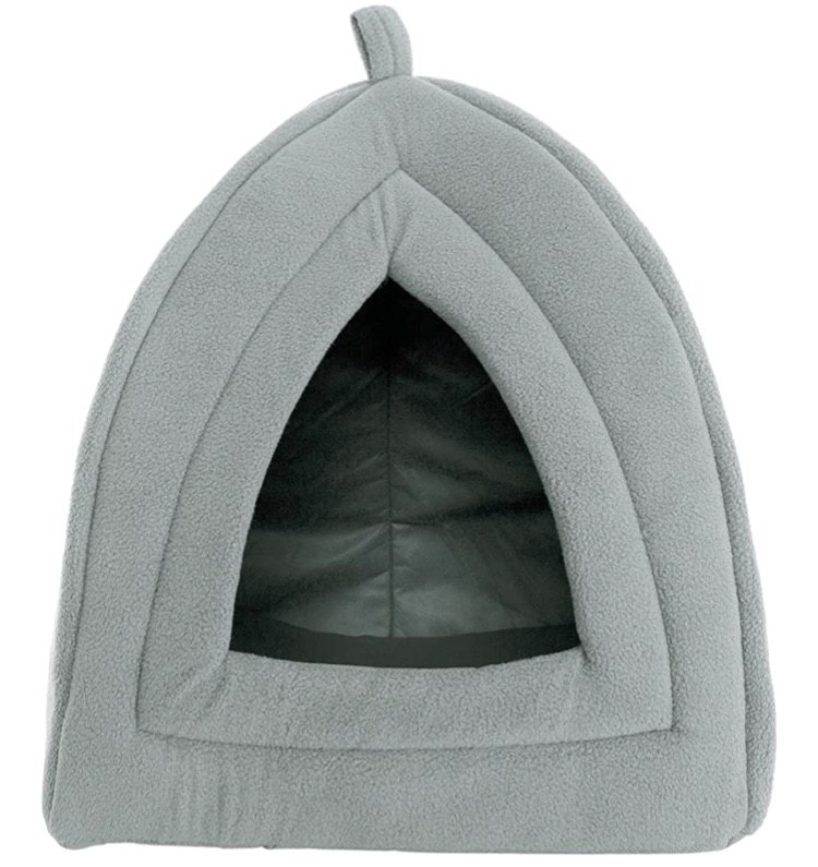 Photo 1 of Cat House - Indoor Bed with Removable Foam Cushion - Pet Tent for Puppies, Rabbits, Guinea Pigs, Hedgehogs, and Other Small Animals by PETMAKER