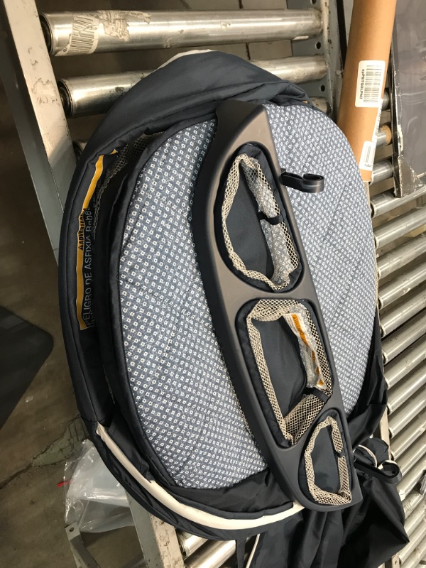 Photo 5 of **INCOMPLETE!!! BASSINET ONLY!!*Graco Pack 'n Play Travel Dome LX Playard | Includes Portable Bassinet, Full-Size Infant Bassinet, and Diaper Changer, Leyton w/ Raised Mode Leyton
**MISSING DOME PLAY YARED, AND DIAPER CHANGER, INCLUDES BASSINET ONLY**