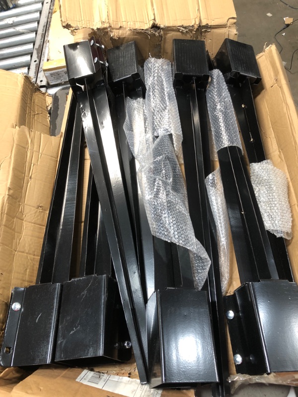 Photo 2 of 
CRIZTA 8 Pcs 36" Heavy Duty 4x4 Fence Post Anchor Ground Spike Metal Black Powder Coated - Mailbox Post Anchors. Length: 36 inches, Outer Dimension: 4”