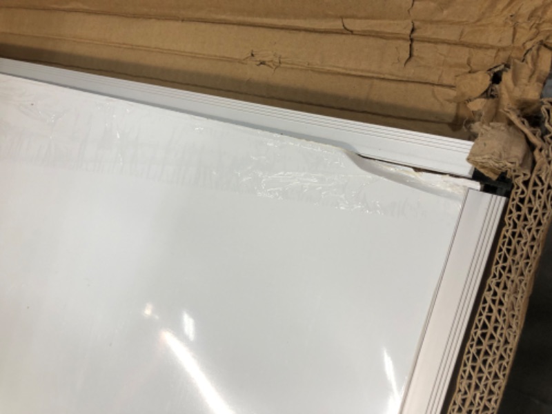 Photo 6 of **BOARD HAS MAJOR DAMAGED/DENTS**
VIZ-PRO Magnetic Whiteboard/Dry Erase Board, 48 X 36 Inches, Silver Aluminium Frame