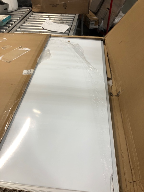 Photo 5 of **BOARD HAS MAJOR DAMAGED/DENTS**
VIZ-PRO Magnetic Whiteboard/Dry Erase Board, 48 X 36 Inches, Silver Aluminium Frame