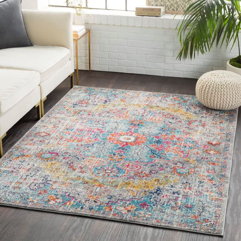 Photo 1 of Artistic Weavers Odelia Vintage Bohemian Area Rug,5'3" x 7'3",Aqua
