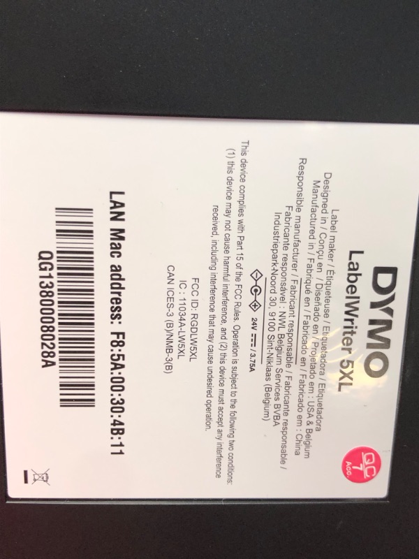 Photo 3 of DYMO LabelWriter 5XL Label Printer, Automatic Label Recognition, Prints Extra-Wide Shipping Labels (UPS, FedEx, USPS) from Amazon, eBay, Etsy, Poshmark, and More, Perfect for eCommerce Sellers LabelWriter 5XL Thermal Label Printers