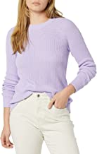 Photo 1 of Amazon Aware Women's Rib Crewneck Sweater, Lavender, 3XL