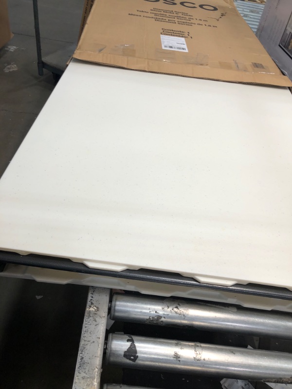 Photo 2 of **USED**   Cosco Products Diamond Series 300 lb. Weight Capacity Folding Table, 6' X 30", White